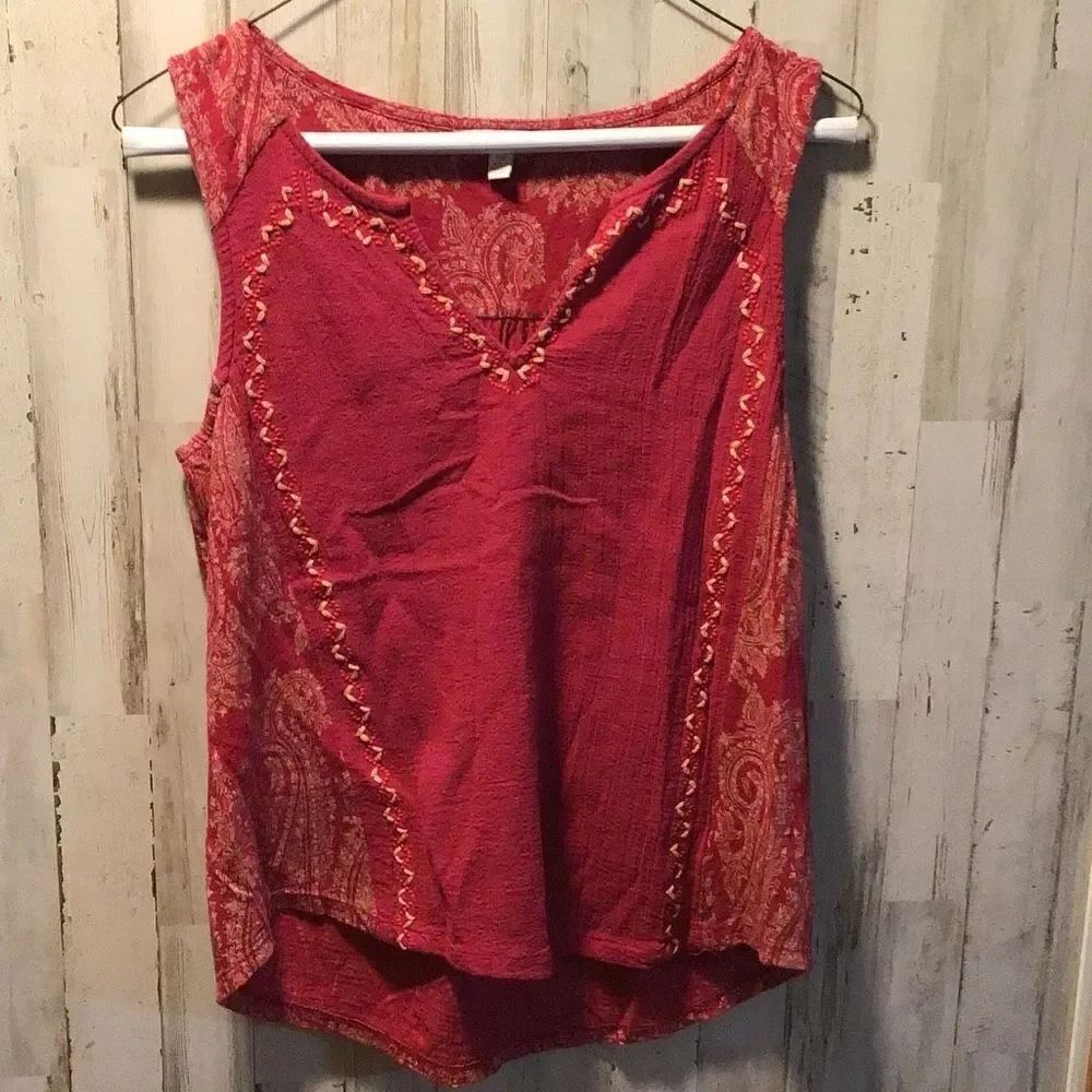 Blouse sweet paisley ￼ Size small byLucky Brand